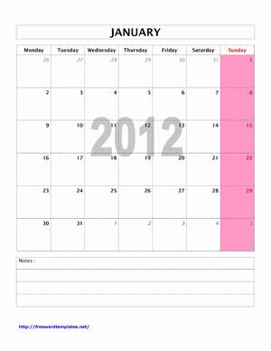 2012 Monthly Calendars on 2012 Monthly Calendar   Open Office Templates