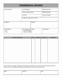 Commercial Invoice