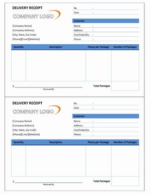 Delivery Receipt Template Openoffice