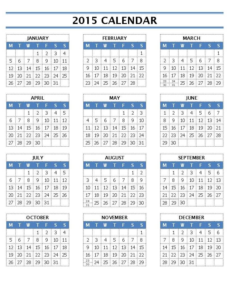 15 Calendar Templates Open Office Templates
